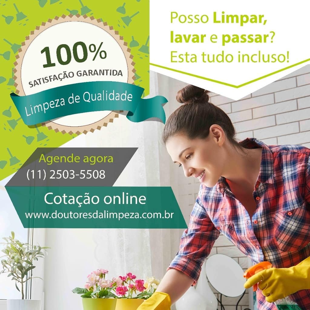 Sua casa limpa e organizada!! 
.
Nossas profissionais são treinadas e qualificadas, para garantir a segurança e tranquilidade de nossos clientes.
.
Faça já seu orçamento!!
📲 11 2403-5508 // 📲 11 97411-6924 
.
DOUTORES DA LIMPEZA 🧹🧽🧼
.
#diarista #limpeza #passadeira #higienização #personalorganizer #faxina #faxineira #empregadadomestica #empresadelimpeza #serviçosdelimpeza #terceirizaçãodelimpeza #limpezaposobra #limpezadepedra #limpezadepiso #lavagemdesofa #lavagemdeestofados #impermeabilizaçãodeestofados #impermeabilizacaodesofa #franquialimpeza #doutoresdalimpeza