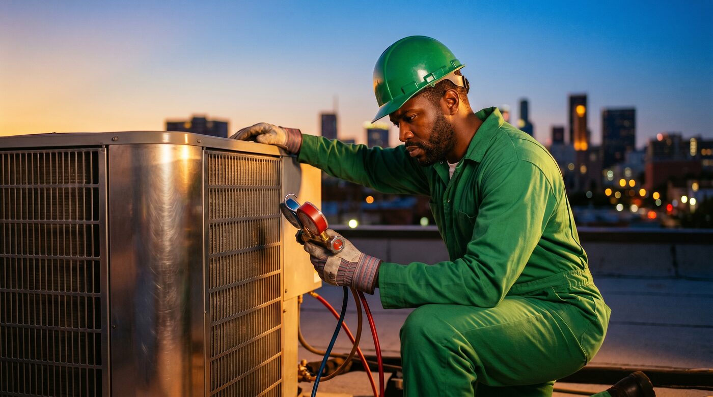 Equipe de climatização da Doutores